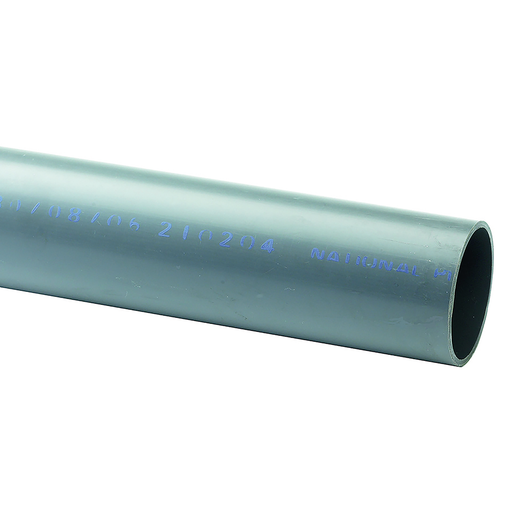 Upvc Class 7 Pipe, Pln End, In 3 Mtr Lengths 1/2"