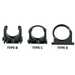 Black Pp Industrial Pipe Clip 4"