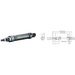 25Mm Bore X 25Mm Stroke Iso 6432 Sa Pneumatic Cylinder