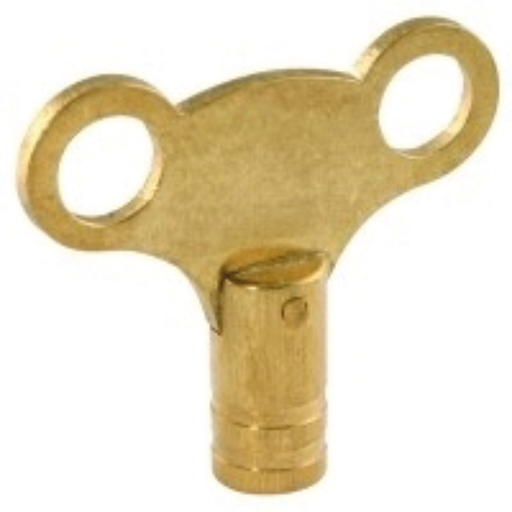 Clock Type Radiator Key In Brass