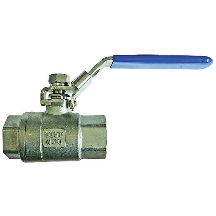 1/2" Bspp Female Two Piece Lever Ball Valve 