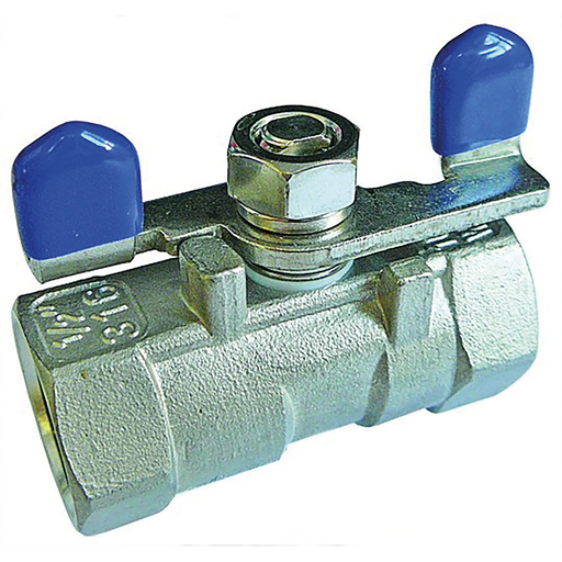 1/2" Bspp Female One Piece Butterfly Ball Valve