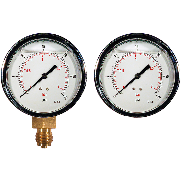 100Mm Glycerine Filled Gauge - Bottom & Back Mounting