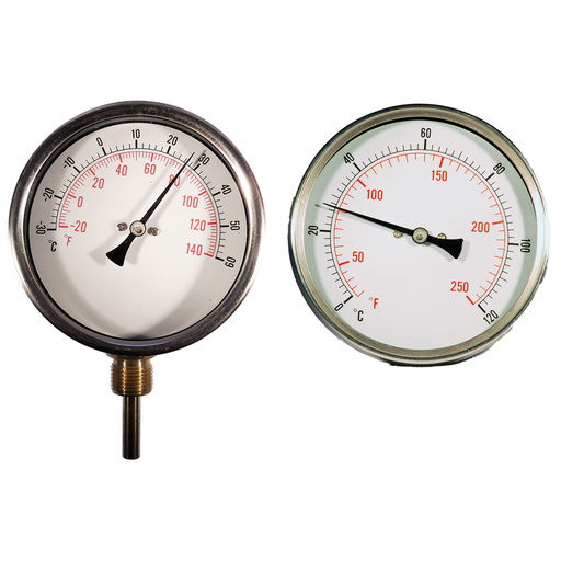 Cewal¬Æ 100Mm Hvac Temperature Gauge - Connection Bottom X St
