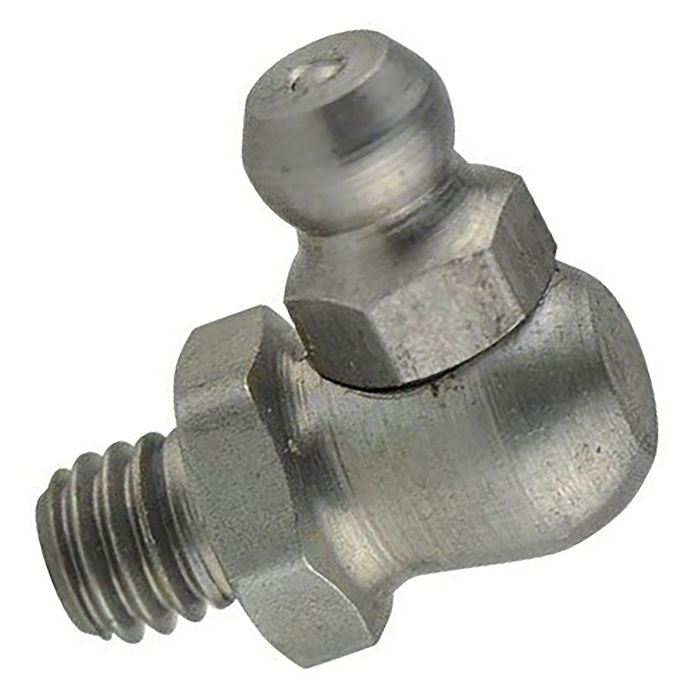 1/4" Unf 90 Deg Elbow Grease Nipple - Stainless Steel