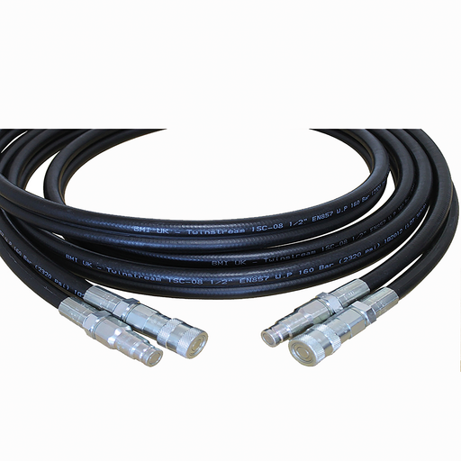 Flat Face Qrc 6 Mtrs Siamese 1 Wire Breaker Hoses