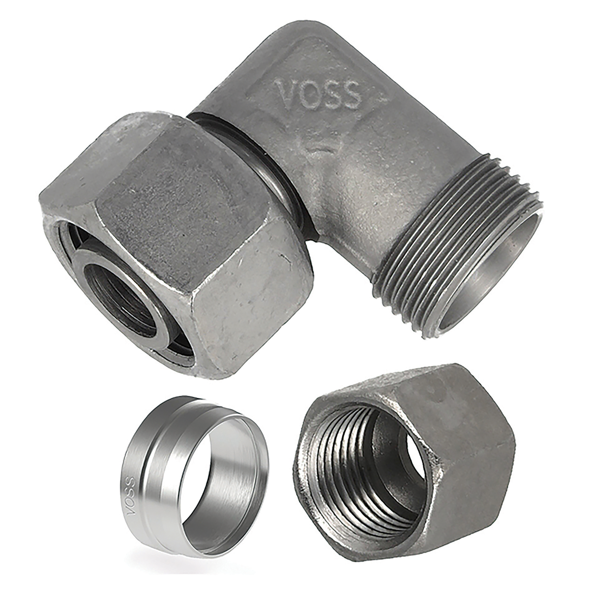 Voss 158322007 22mm Swivel Elbow — FluidAirFittings