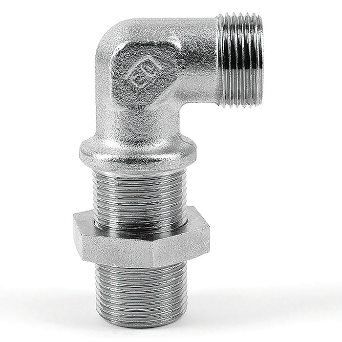 Parker¬Æ Eo Bulkhead Union Elb W 24¬∞ Flareless/24¬∞ Flareles