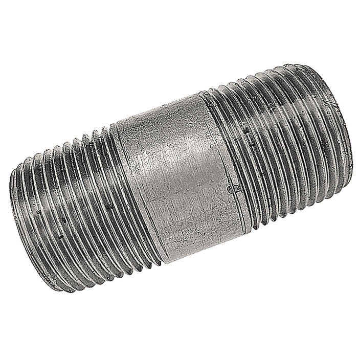 2.1/2"-Galve Malleable Iron Barrel Nipples-Length 89Mm