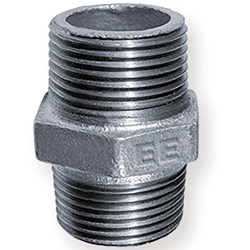 1/8 Bsp Galv Equal Hex Nipple