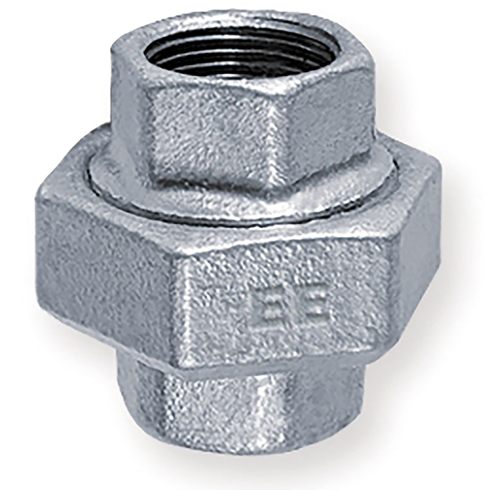 1/4" Bsp Galve Female Equal Union (Taper Seat)