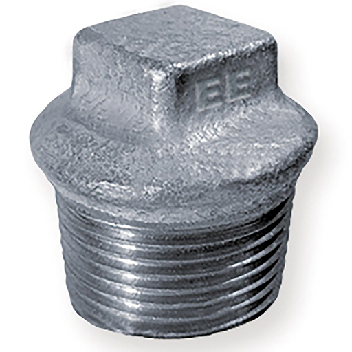 1/8 Bsp Galv Beaded Hollow Plug