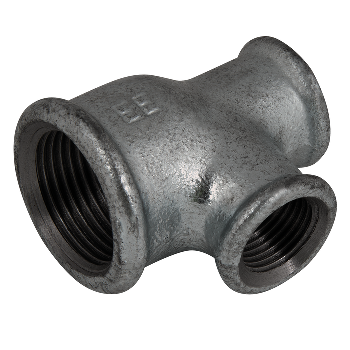 Black Tee Reducing On Run And Branch 1/2" X 3/8" X 3/8"