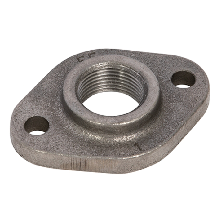 Black Screwed Flange With 2 Bolt Holes 1.1/4" Bsp