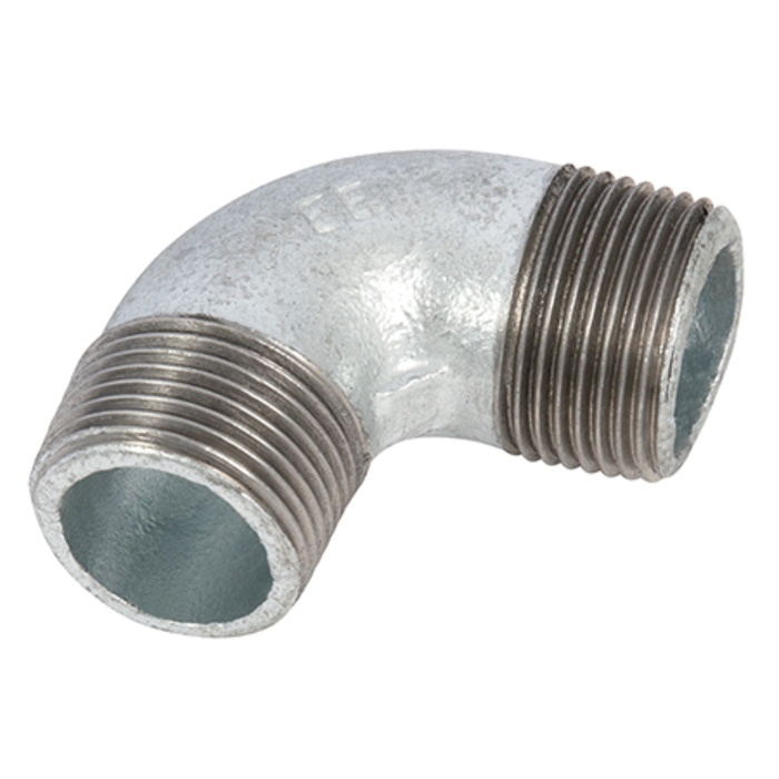 Galv Equal Male Elbow 1/2" Bspt