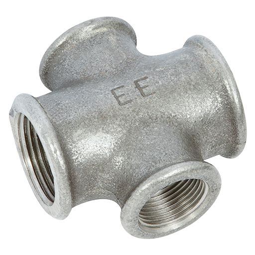 Galv Un-Equal Cross 3/4" Bsp X 1/2" Bsp