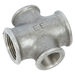 Galv Un-Equal Cross 3/4" Bsp X 1/2" Bsp