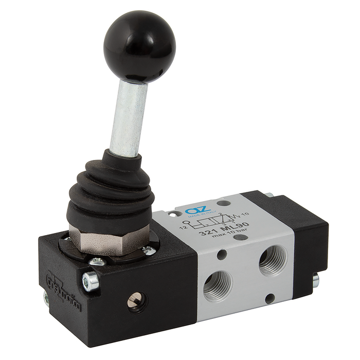 3/2 Lever/Spring G1/8 - Instal L In Any Pos. Ma Spool Valve.