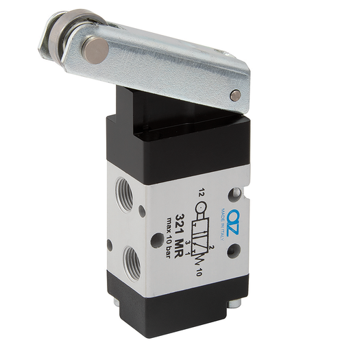 3/2 G1/8 Roller Lever/Spring - Mechanically Actuated Valve