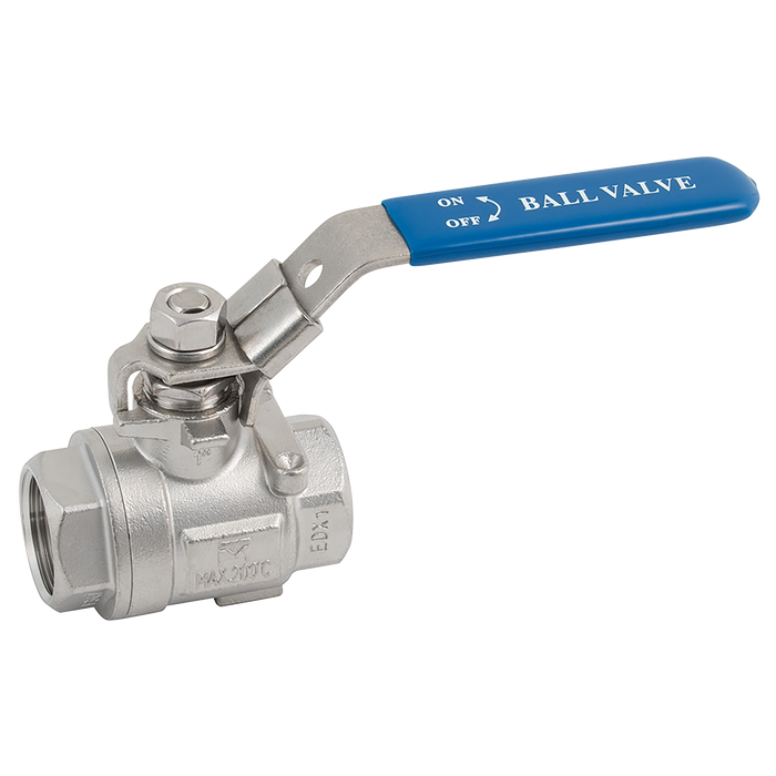 1.1/2" Bspp S/S2Pc Fbbv Lock/Lvr 1000Psi
