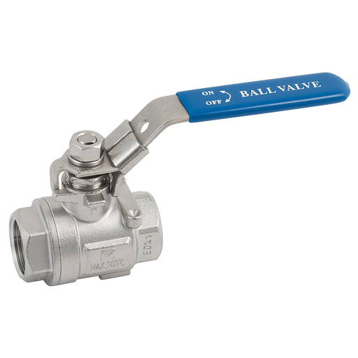 2" Npt S/S 2Pc Fbbv 1000Psi Lock/Lvr