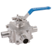 1.1/2" Odbw S/S 3-Way T-Port D/Mnt B/V