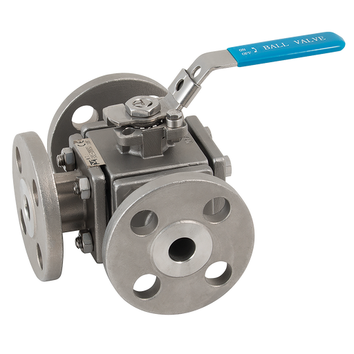2" Asa150 Flange D/Mnt Ss 3W L-Prt Fbbv