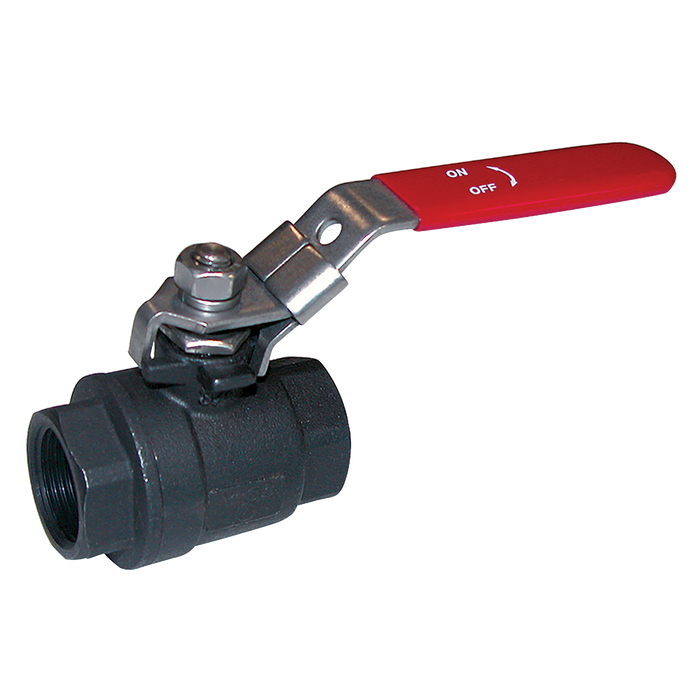 1.1/2" Bsp Carbon Steel 2Pce Ball Valve
