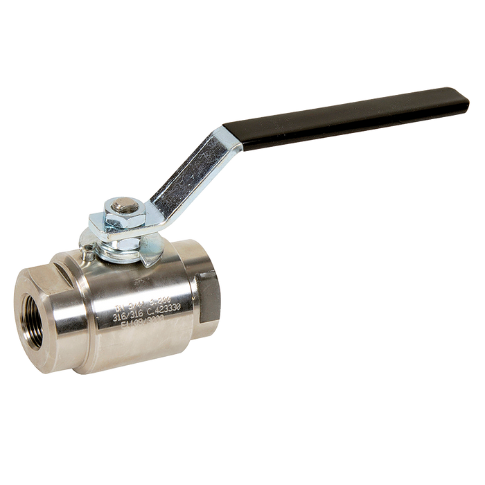 1/2" Npt St/St #1500 Ball Valve Lever Op