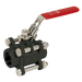 3" Bsp 3 Piece Carbon St Ball Valve Pn25