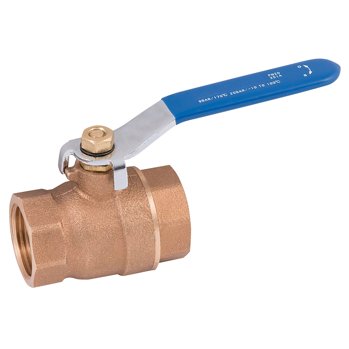 1/2" Bspt Wras Bronze Ball Valve