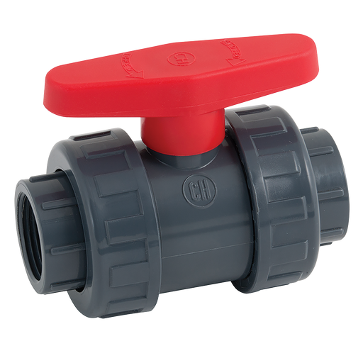 1.1/2" Bsp Pvc/Epdm D/U Ball Vlv