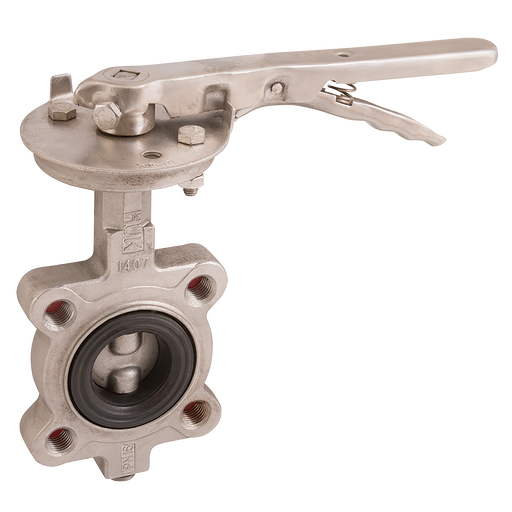 8" Pn16 Lug Bfly Vlv Ss/Ss/Fpm Ss Lvr