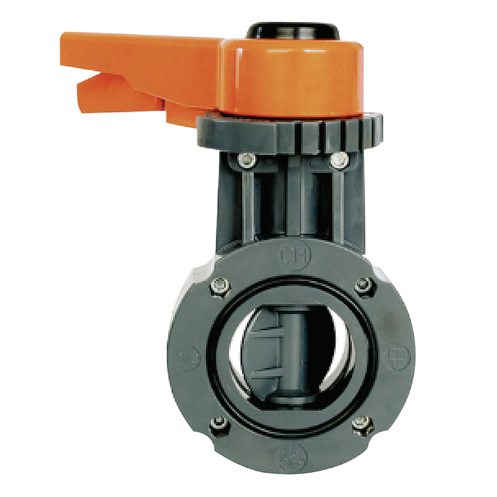2" Pn10 Wafer B/Fly Vlv Pvc/Fpm Lever