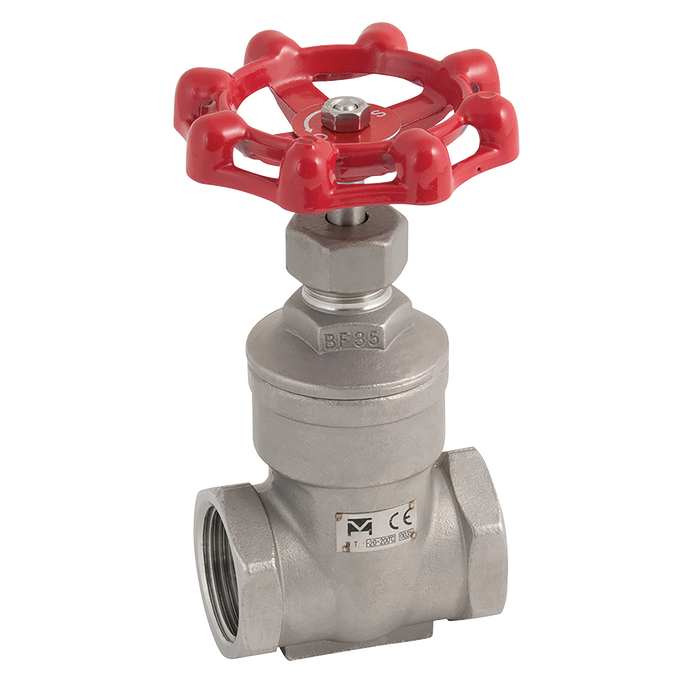 "1 1/2""Npt Ss Gate Vlve H/Wheel Op 200Psi"