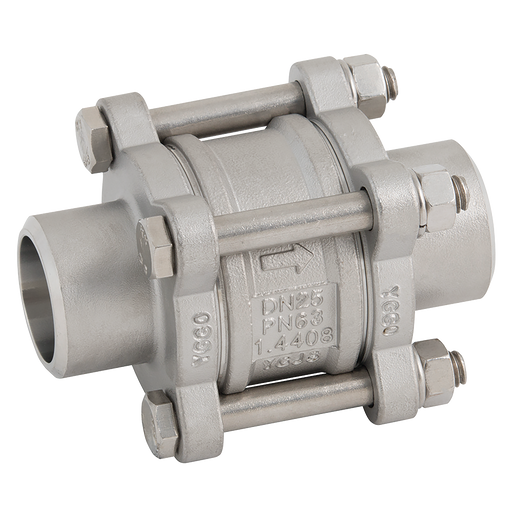 "1/2"" Nbbw S/S 3Pc Spring Check Valve"