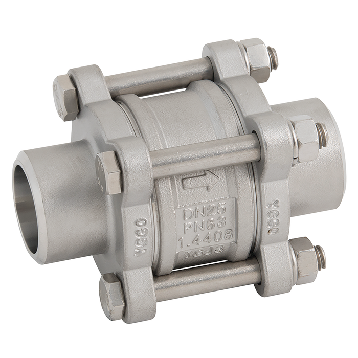 "2.1/2"" Nbsw S/S 3Pc Check Valve"