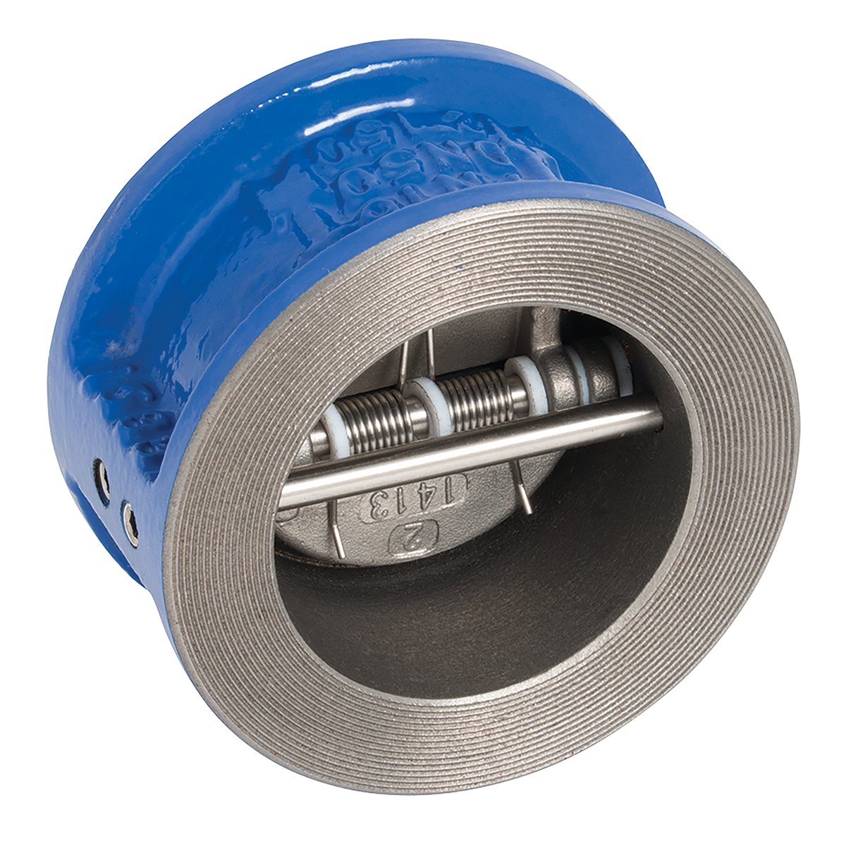 Genebre 2401 18 - 10\" Cast Iron Dual Plate Check Valve — FluidAirFittings