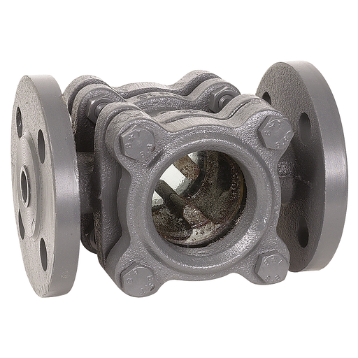 "2.1/2"" Pn16 C.Iron Sight Glass W/Baff"