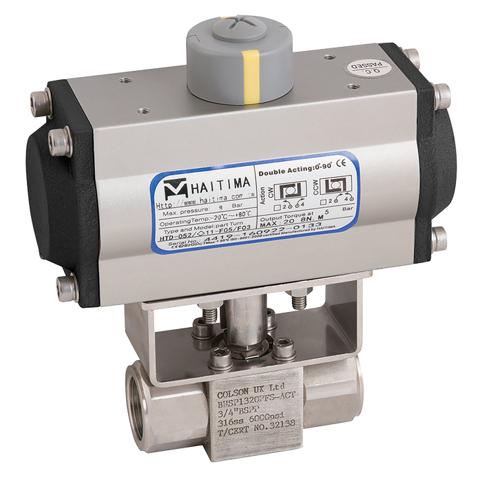 3/8" Bsp Ss 6K Rbbv F/W Haitima Da Act