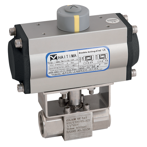 1/2" Bsp Ss 6K Rbbv F/W Haitima Sa Act