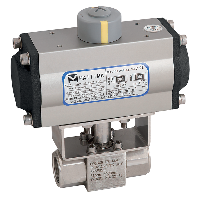 3/8" Bsp Ss 6K Rbbv F/W Haitima Sa Act