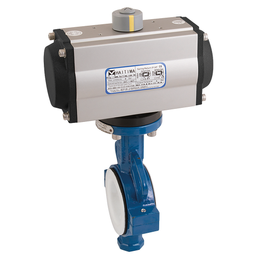 2" Wafer Bfly Ptfe Lined F/W Hait Da Act