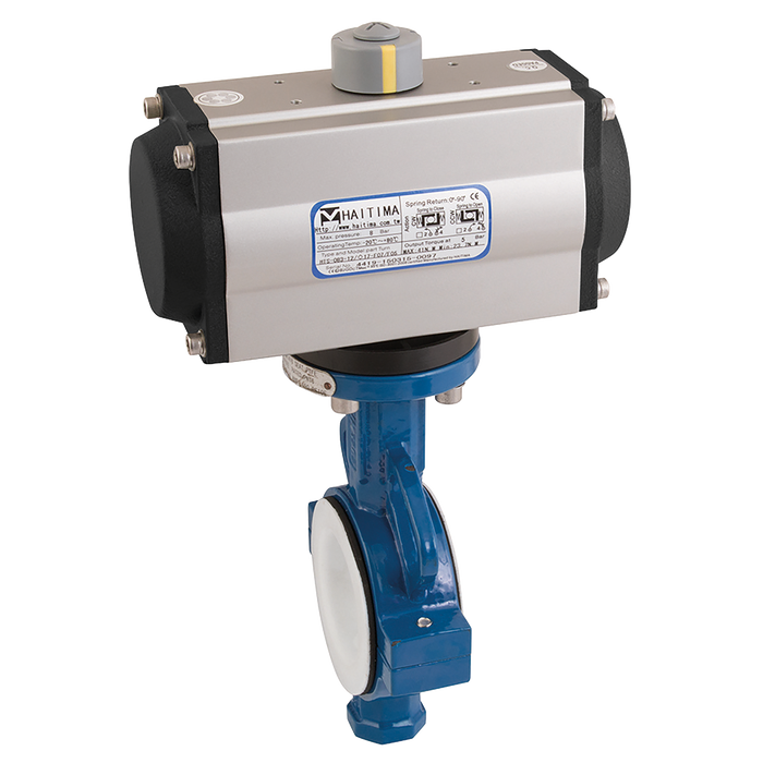 4" Wafer Bfly Ptfe Lined F/W Hait Da Act