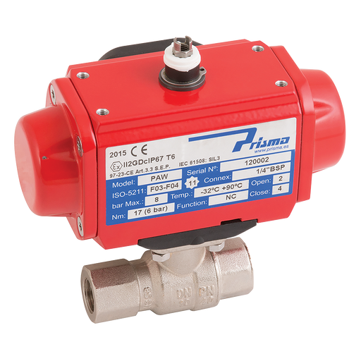 3/8" Bsp Np Brs Bv F/W Prisma Da Act