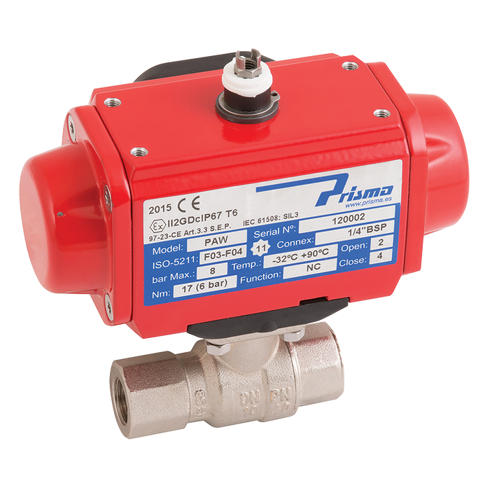 3/8" Bsp Np Brs Bv F/W Prisma Da Act