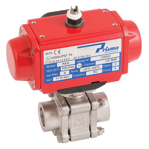 1/2" Nbsw Ss 3Pc Fsas Bv Prisma Sa Act