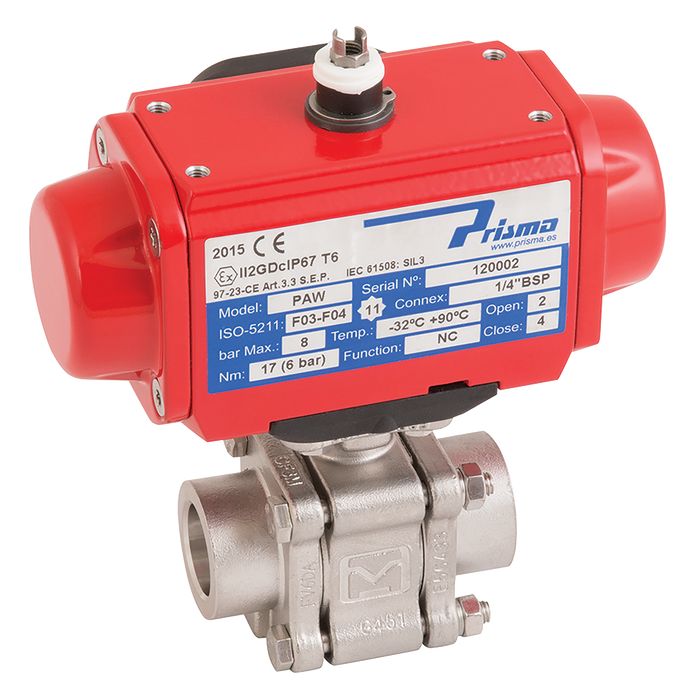 1/2" Nbsw Ss 3Pc Fsas Bv Prisma Sa Act