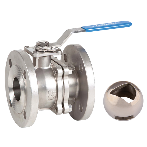 1" Pn16 Fl Ss 90O Vport Dm Bv Lvr