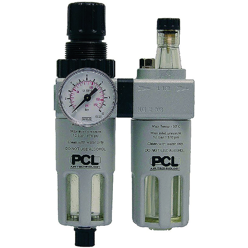 1/4" Bspp Female Filter,Reg And Lub 12 Bar Man/Semiautomatic